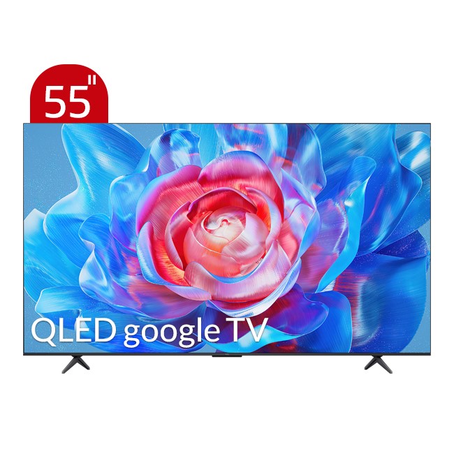 55C655-3 تلویزیون QLED UHD 4K هوشمند google TV تی سی ال مدل C655 سایز 55 اینچ - تصویر 1