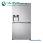 یخچال فریزر ساید بای ساید ال جی J287 رنگ نقره ای مدل GCJ-287TNL